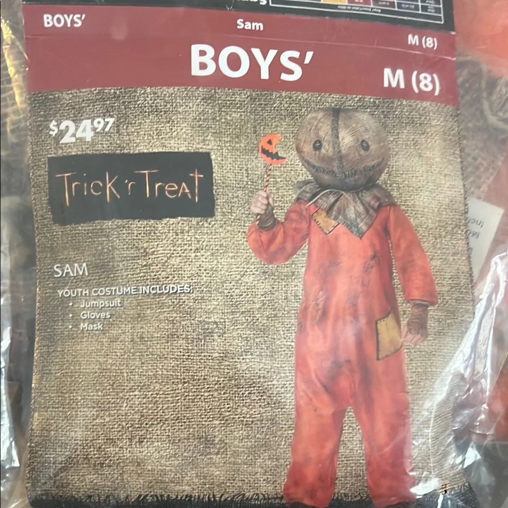Halloween Scarecrow Costume Set - Orange and Brown - Picture 2 of 4